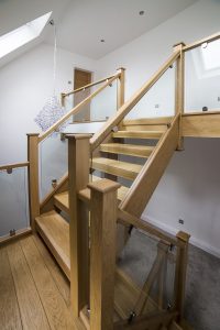 Oak Glass Staircase