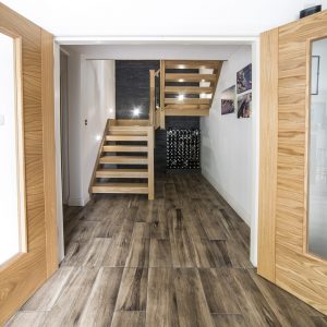 Oak Glass Staircase