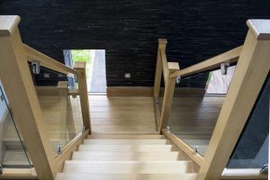 Oak Glass Staircase