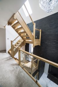 Oak Glass Staircase