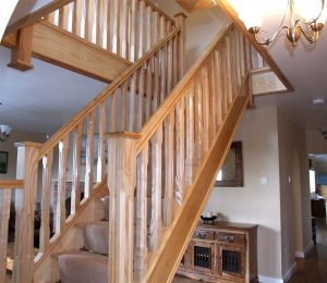 traditional stop chamfered staircase