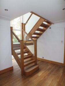 Oak, Chrome Clamps, Half landing, Minimal, minimal