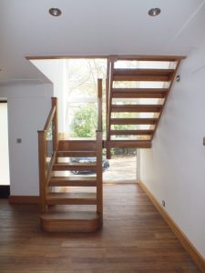 Oak, Chrome Clamps, Half landing, Minimal, minimal