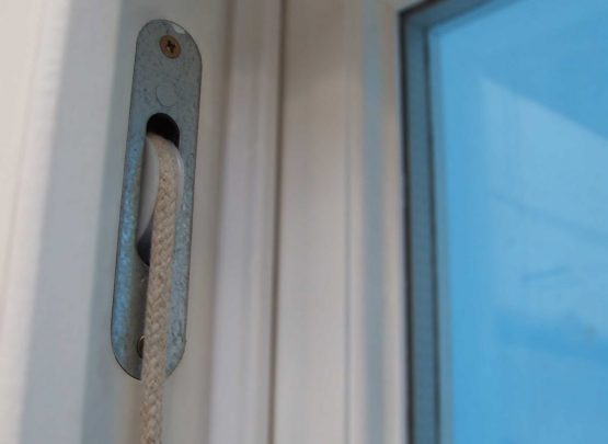 box frame window pulley system