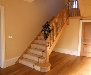 traditional oak staircase