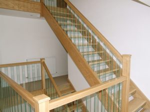 Open plan with glass strips